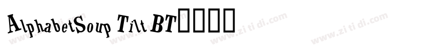 AlphabetSoup Tilt BT字体转换